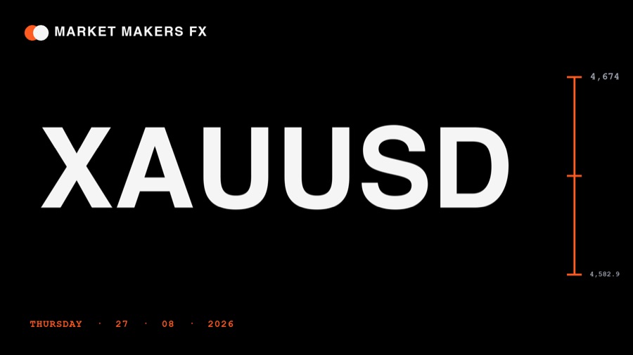 Cover for ⚜️ XAUUSD Daily Analysis — 27 August 2026